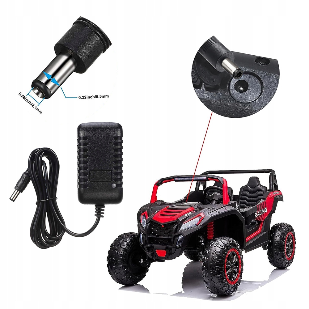 ŁADOWARKA 12V DO AUTO ZABAWKA NA AKUMULATOR DIODA Marka bez marki