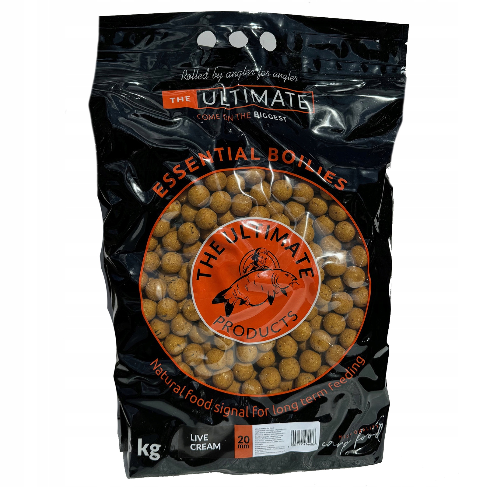 Boilies Ultimate Products Essential Live Creme 20MM 5KG Proteinové