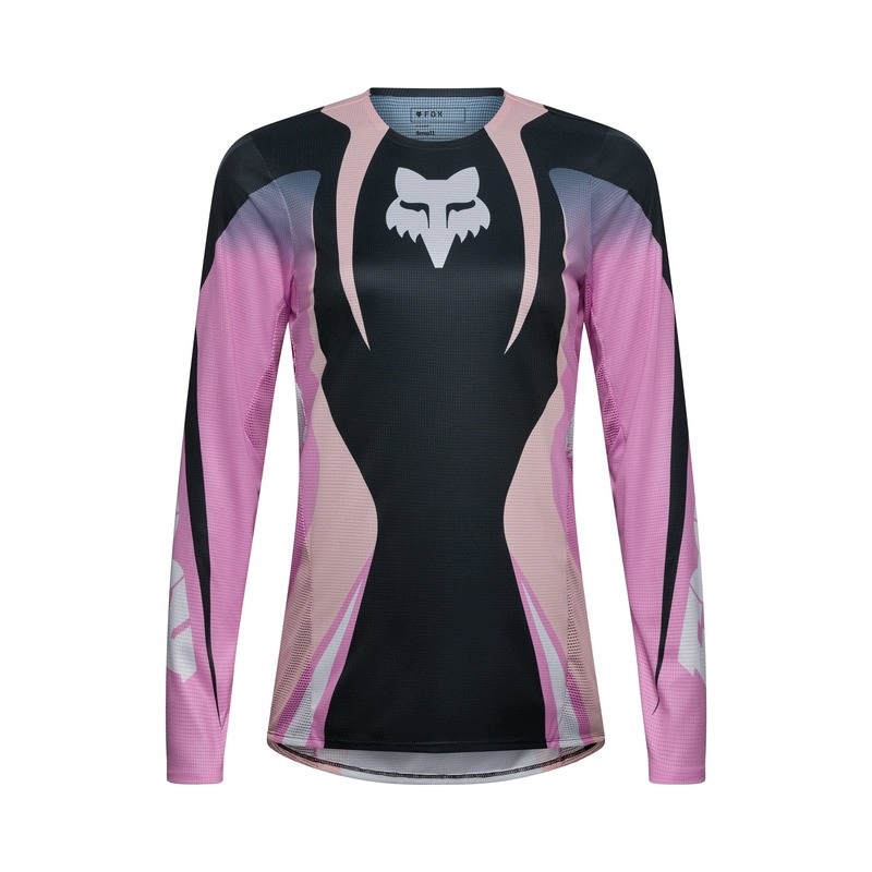 Mikina Motocyklová Dámska Fox Flexair Thorn Black Pink (xs)