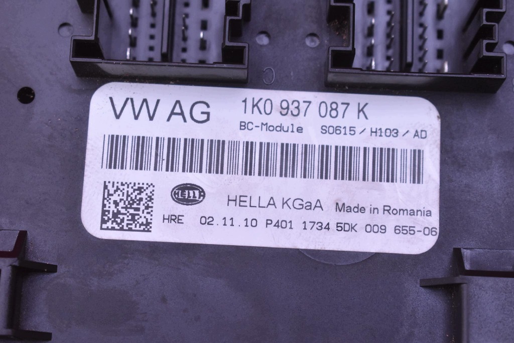 unité commande confort 1K0937087K SKODA SUPERB 2 II 2.0 TDI 140 KM 08-13