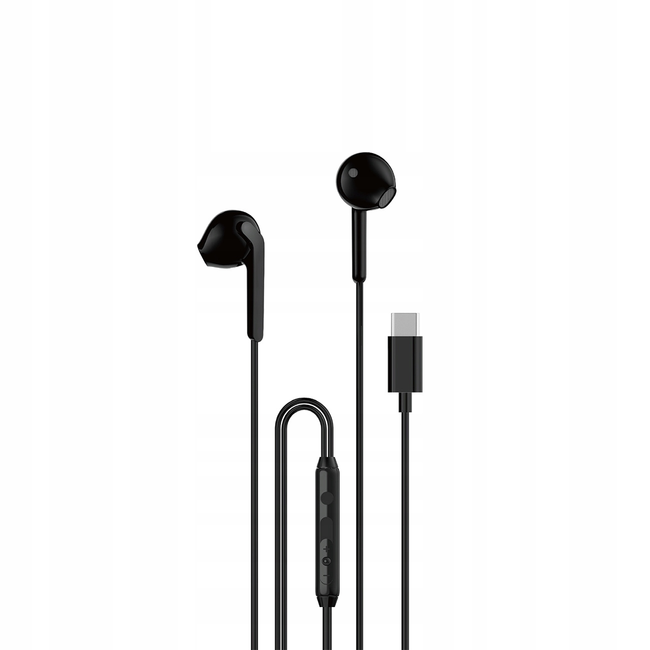 Słuchawki przewodowe douszne Usb-c 1.2m czarne