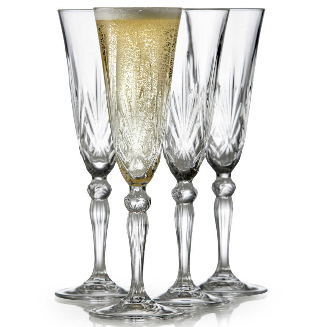 Sklenice na šampaňské Melodia, 16 cl, 4 ks