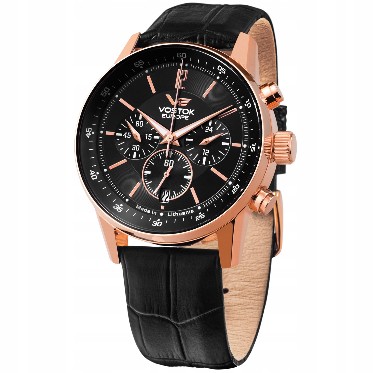 Pánské Hodinky Vostok Europe VK63-560B689, černý pásek