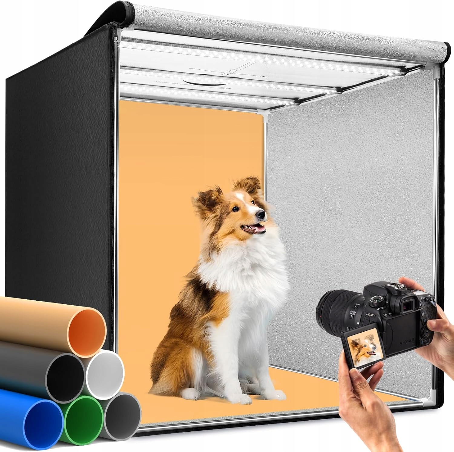 Fotobox Duclus 80X80X80CM Led Softbox Pro