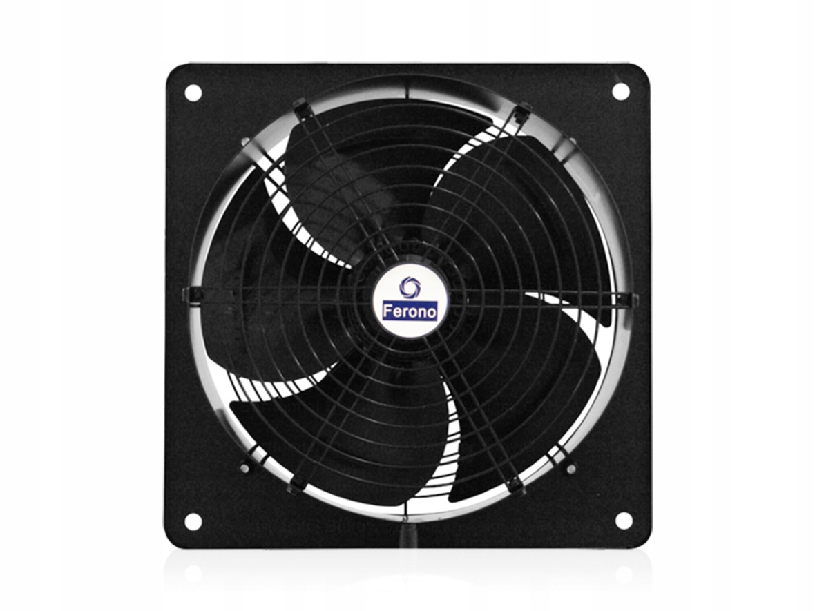 Wentylator na płycie 4500m³/h wyciągowy do 80°C ścienny 230V osiowy 400mm