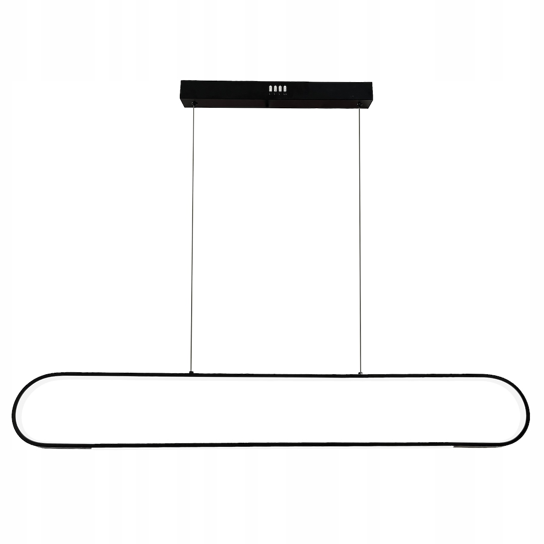 Moderná závesná lampa Milagro Led LM Čierna 42W Led Neutrálna 4000K IP20