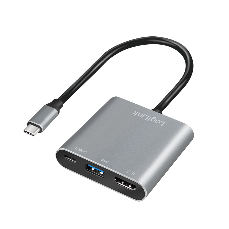 Adaptér Usb-c na Hdmi LogiLink Usb 3.2 Gen1 4K/60Hz 2xUSB Pd 5 Gb/s 100W