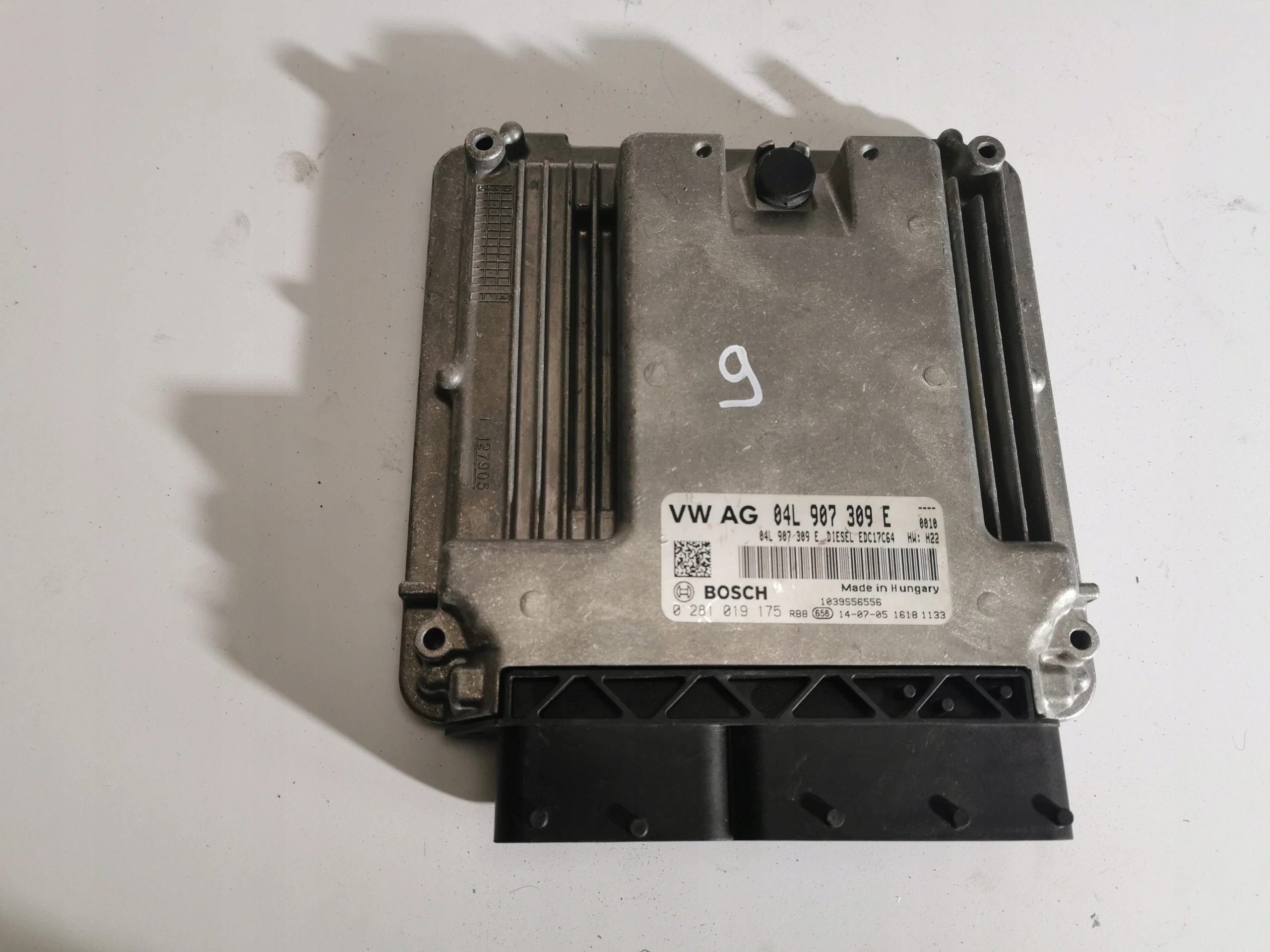 AUDI A3 1.6TDI 0281019175 04L907309E Computer ECU