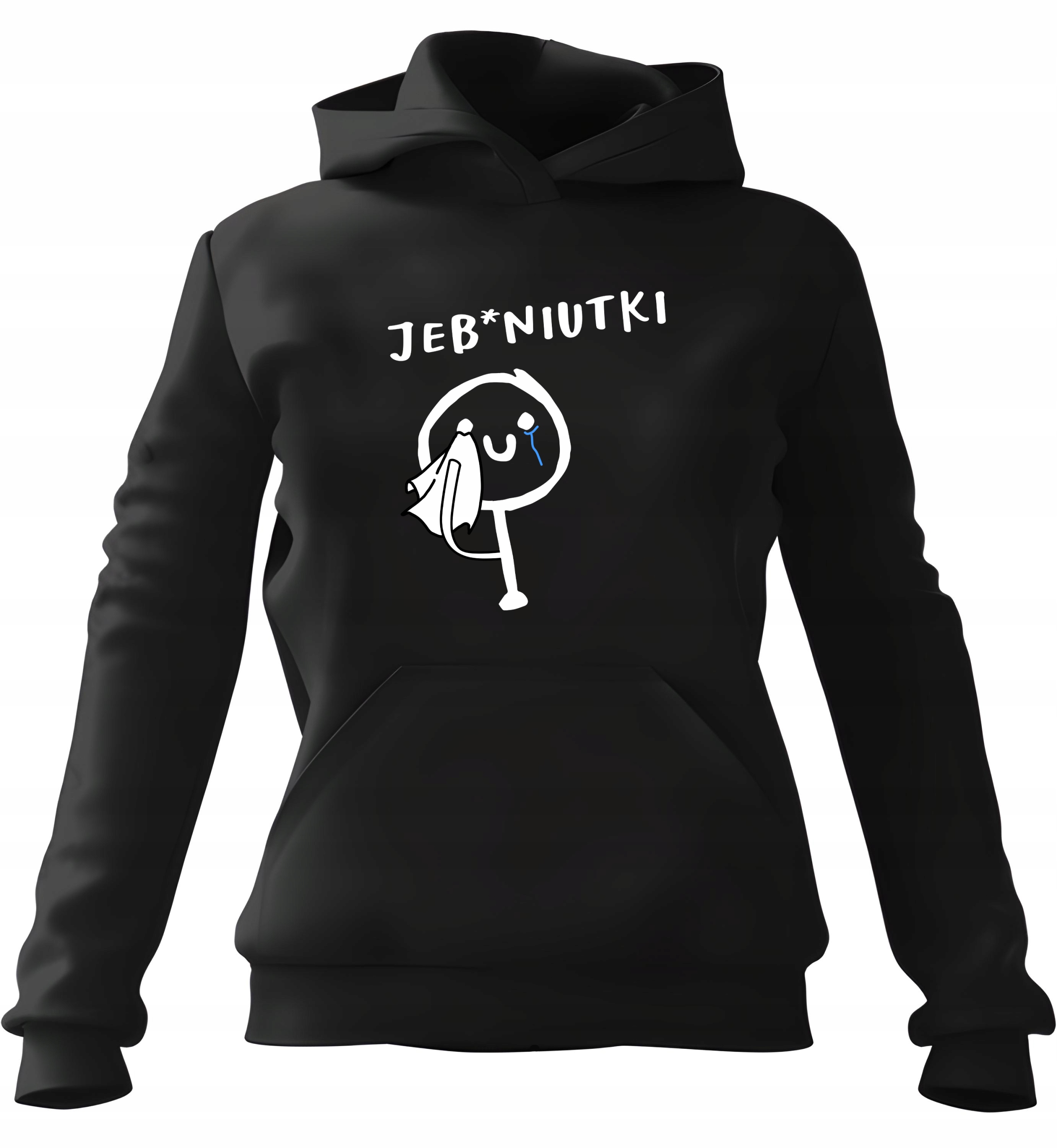 Dámská Mikina s kapucí #niutki Černá M