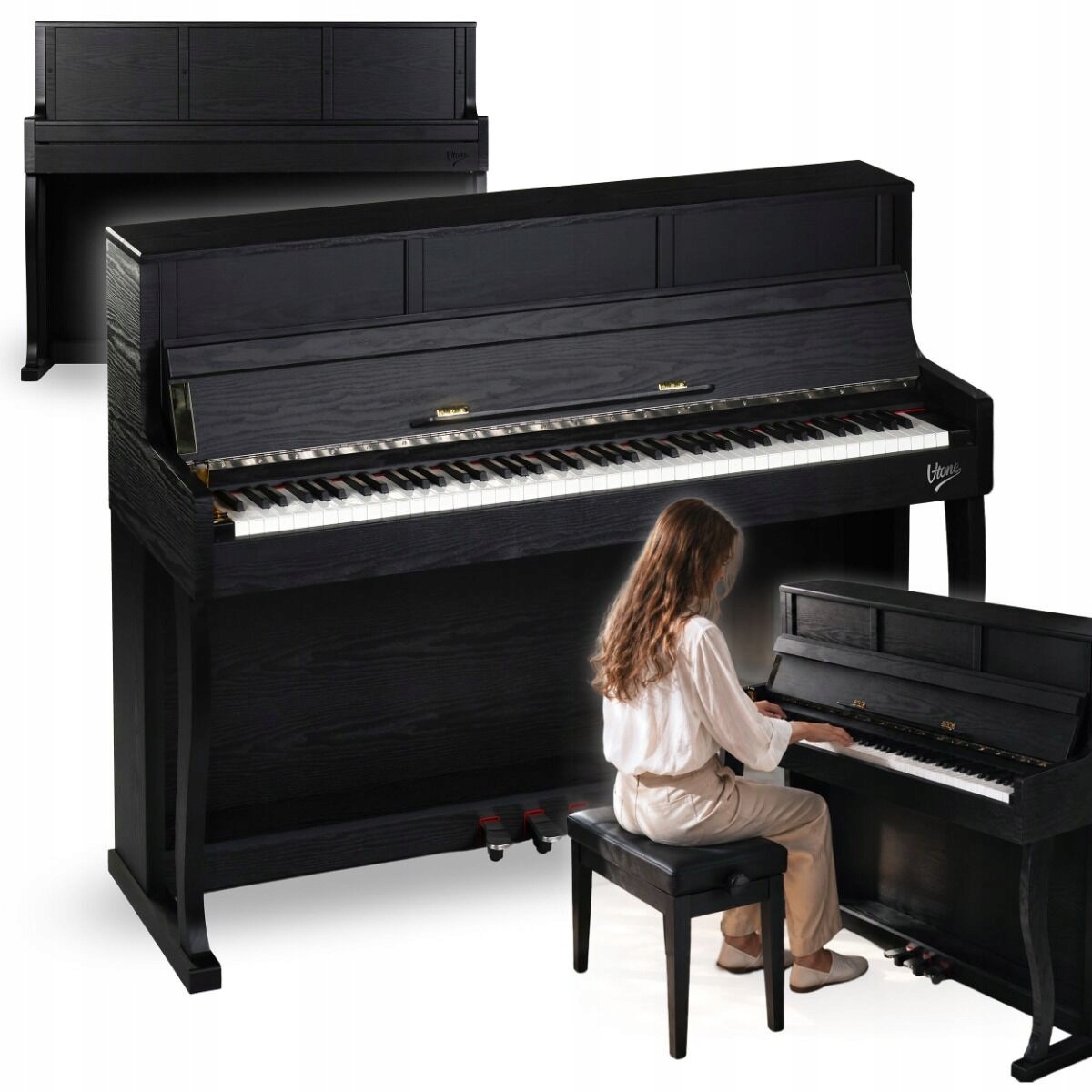 Pianino Cyfrowe Stacjonarne 88 Klawiszy Młoteczkowe Bluetooth MIDI