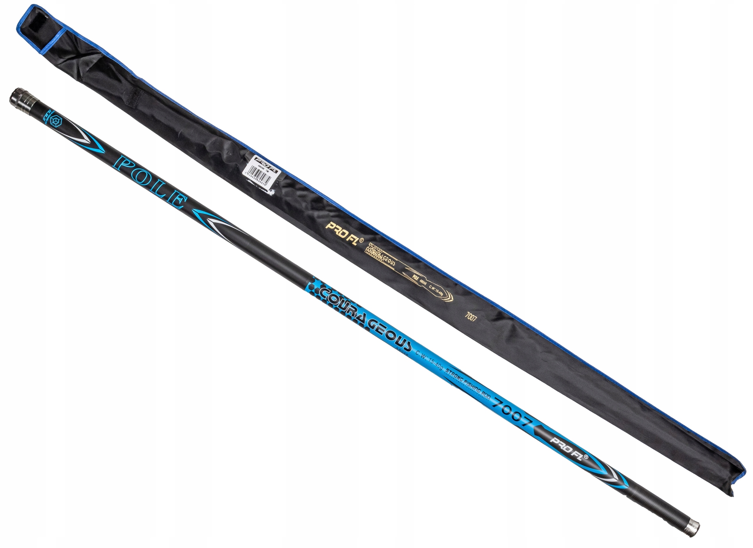 Ultralekki Węglowy Bat wędka Fl Pro Courageous 7m 700 15-40g