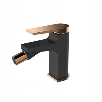 Invena Bidetová Batéria Midnight, Čierna/rose Gold