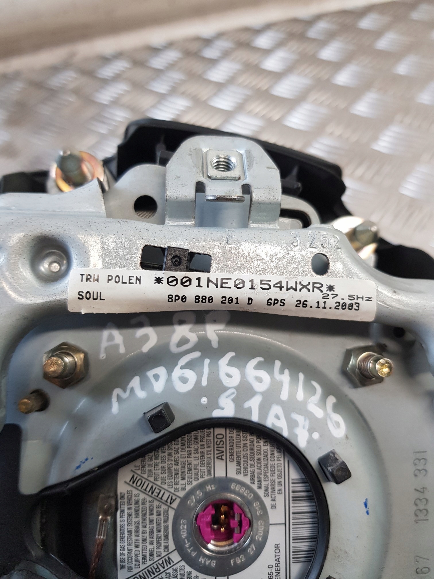 airbag airbag driver´s 8P0880201D AUDI A3 8P 04R