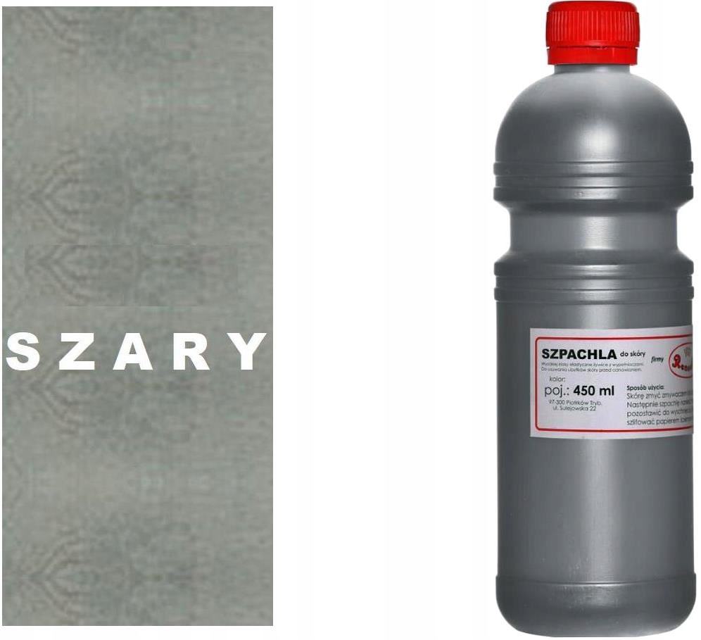 Šedá Tekutá kůže pro opravu Rysů A Proříznutí na kůži Špachtle Masa