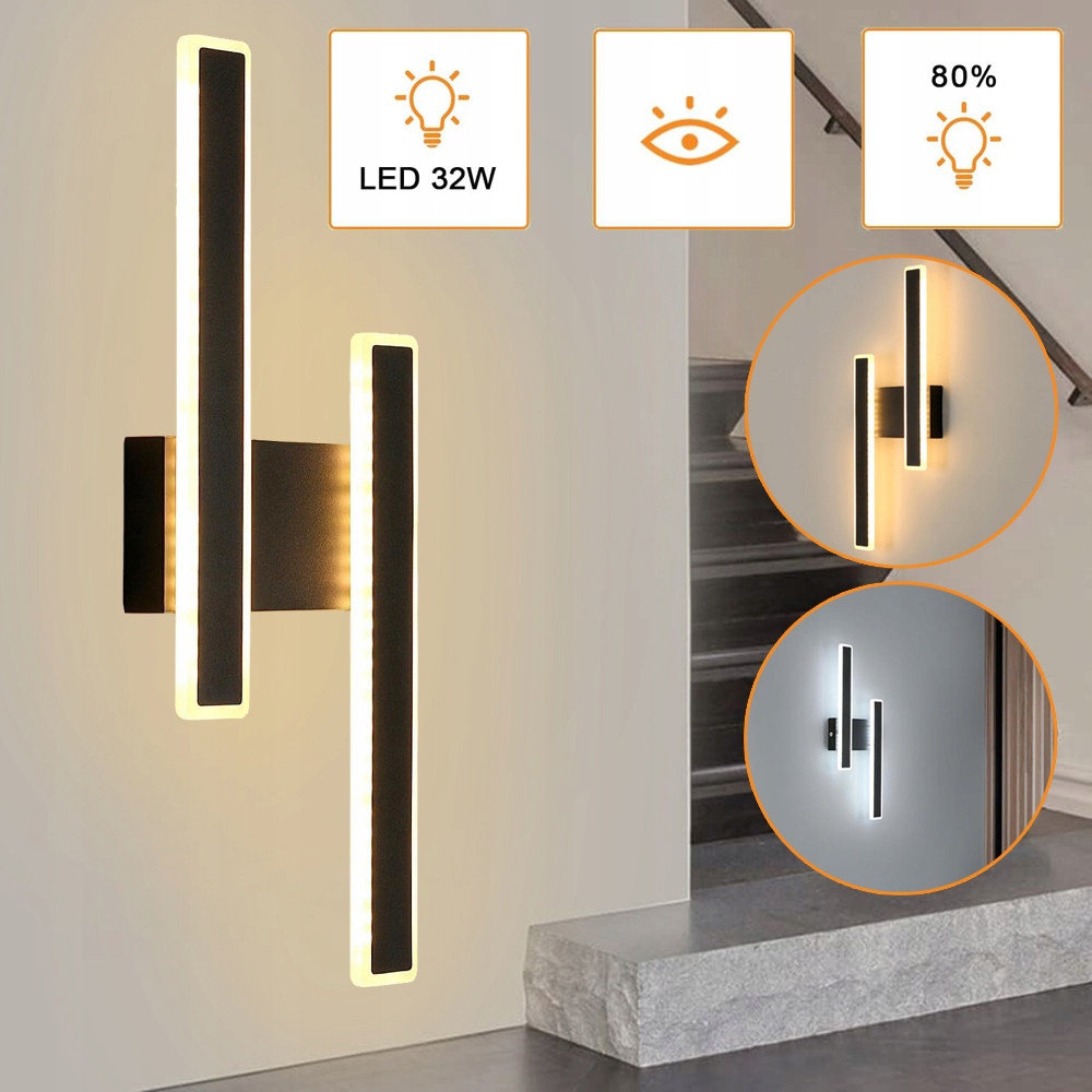 Led Kinkiet Do Wnętrz Do Sypialni, Salonu, Przedpokoju, Klatki Schodowej