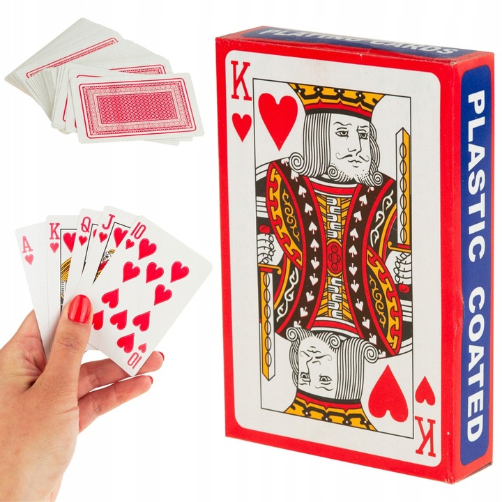 

Karty Talie Do Gry Zestaw Kart Poker Powlekane