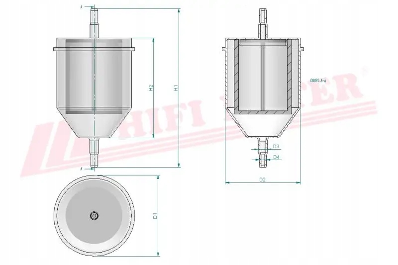 Filtr paliwa HIFI FILTER RT 7 Numer katalogowy części 3661200030975