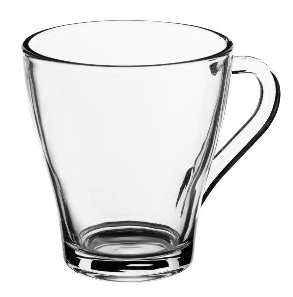 

Szklanka z uchem kubek szklany LILI 250 ml gładki