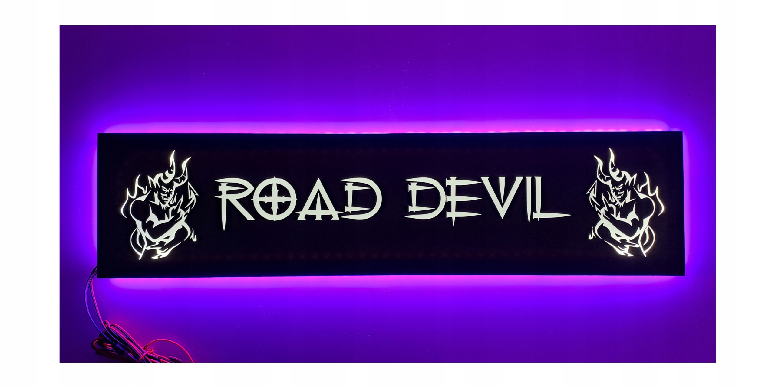 Led tabuľa Road Devil nad posteľ s podsvietením kabíny Rgb Tir Lkw