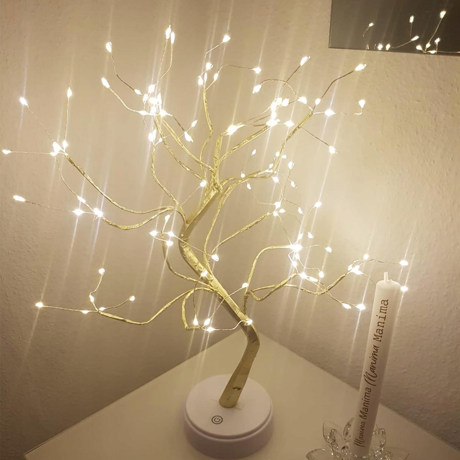 Kinamy Drzewko Bonsai Led Regulowana Lampka Dekoracyjna — miniatura 4