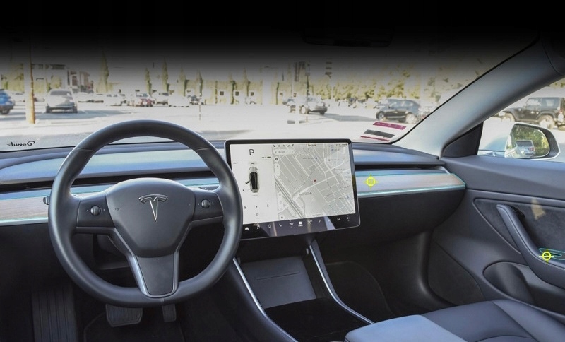 Folia Ochronna PPF do Wnętrza - Tesla Model S- Przezroczysta ochrona wnętrz