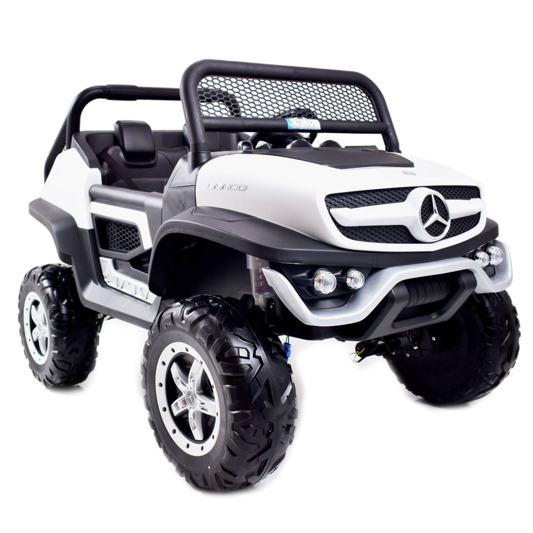 Mercedes Benz Unimog 4X4,12V14AH, Amortyzatory, Miękkie Koła,miękkie Siedze