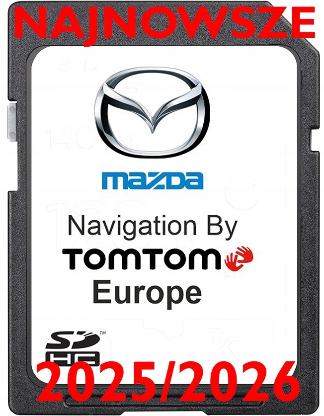 Mapa Karta Tomtom NB1 Live Mazda 6 CX-5 CX-9 2025 11.45 Europa Radary