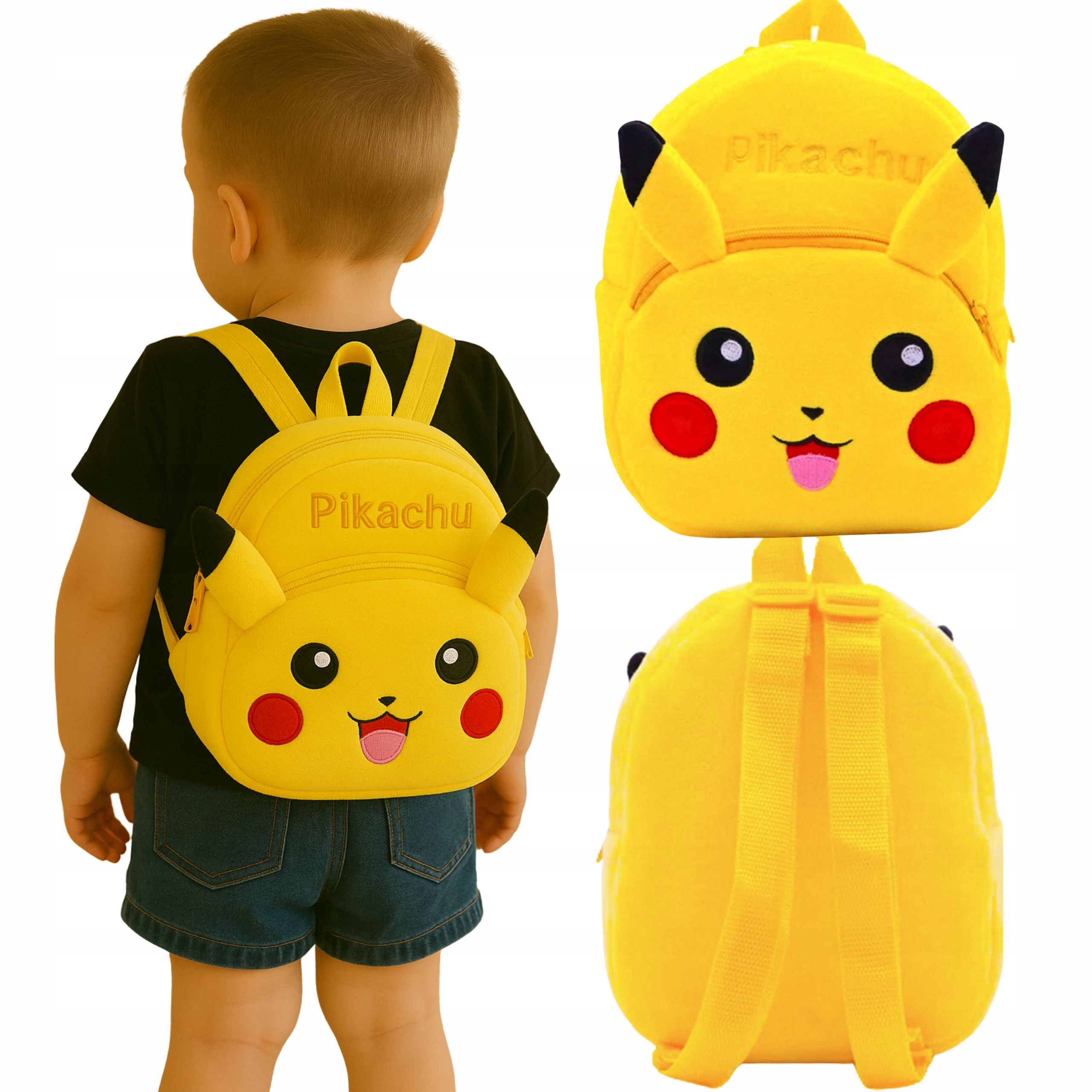 PLECAK DLA PRZEDSZKOLAKA DZIECIĘCY PIKACZU PIKACHU DO PRZEDSZKOLA 2 3 4 lat