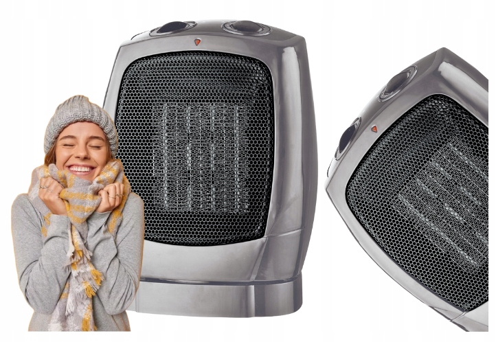 Termoventilátorový elektrický keramický ohřívač 1500W PTC-1508A