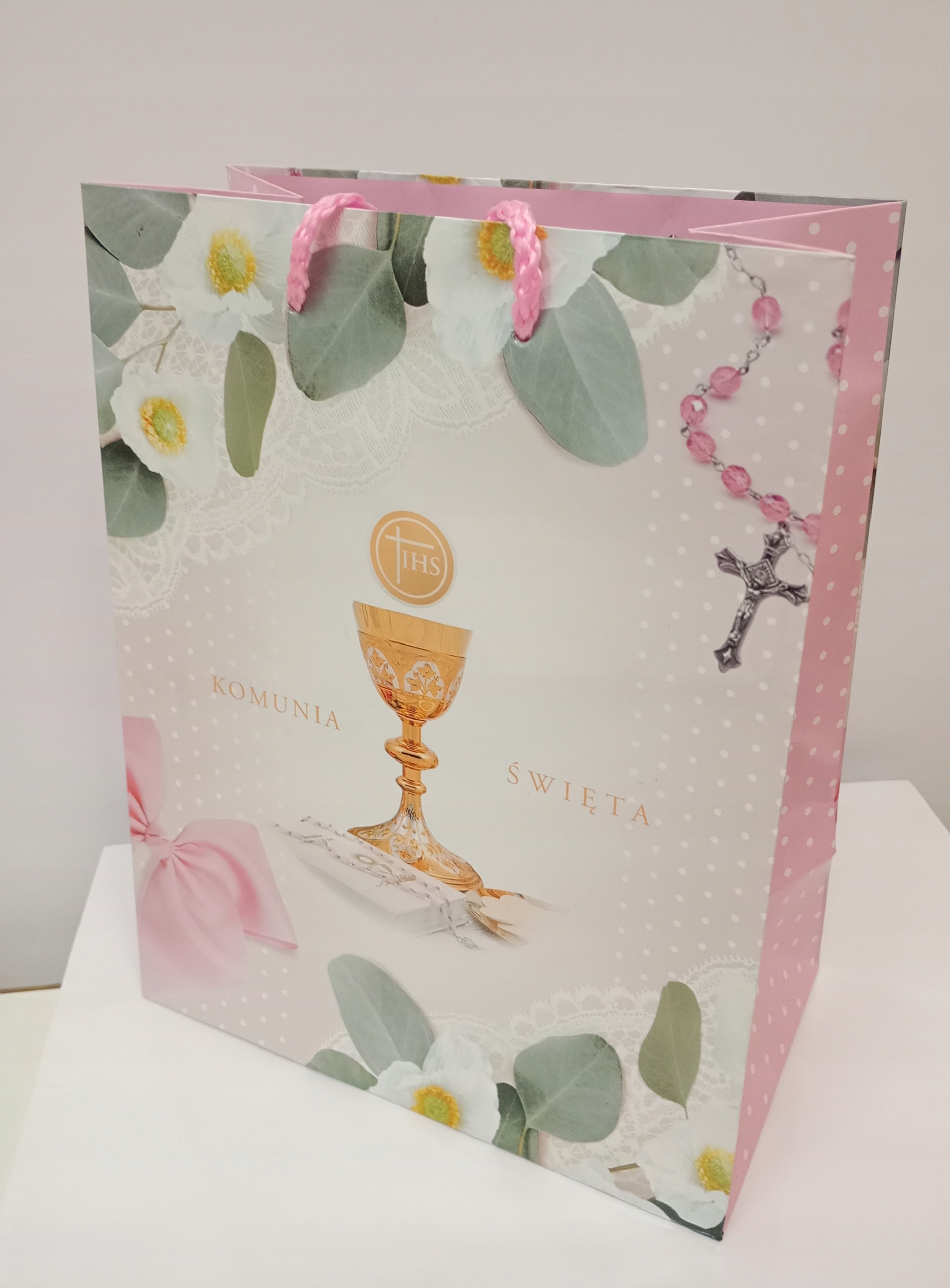 Torebka prezentowa I Komunia Święta 23x18x10