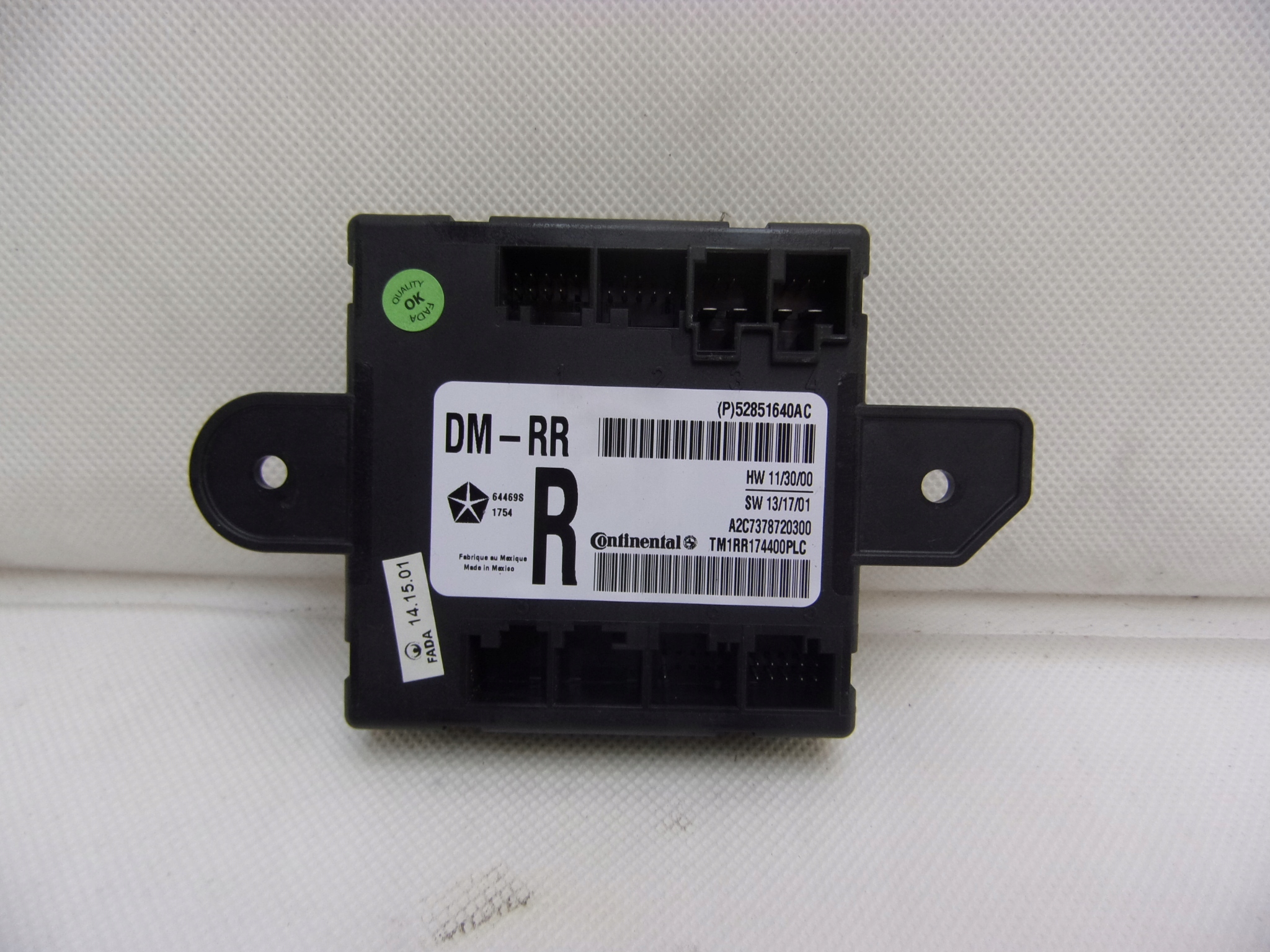 52851640AC - MASERATI GHIBLI 14-МОДУЛЬ ЗАДНЕЙ ПРАВОЙ ДВЕРИ