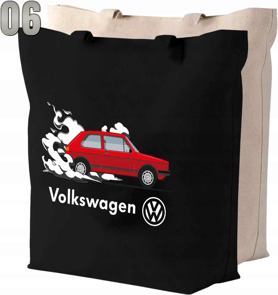 Torba bawełniana VOLKSWAGEN + IMIĘ Wysokość 42 cm