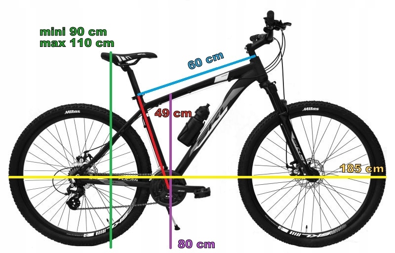 Rower MTB 29 Hyper aluminiowy 19 cali Shimano Kolor srebrny