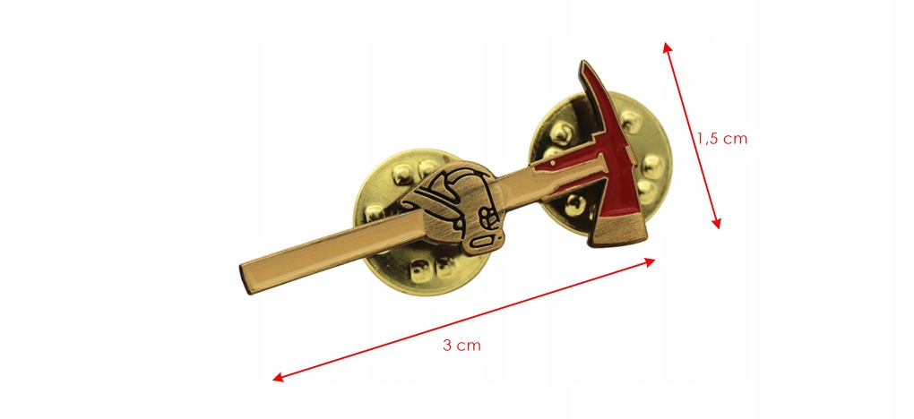 PIN dla STRAŻAKA. PRZYPINKA, PINS TOPÓR STRAŻACKI Marka inna