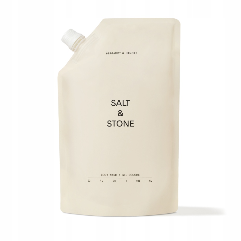 Salt & Stone Refill hydratačního mycího gelu na tělo Bergamot & Hinoki