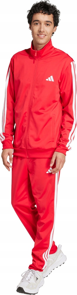 Teplákovka Pánský Adidas Sportswear Basic 3-STRIPES Tricot Červený JX8731 vel. L