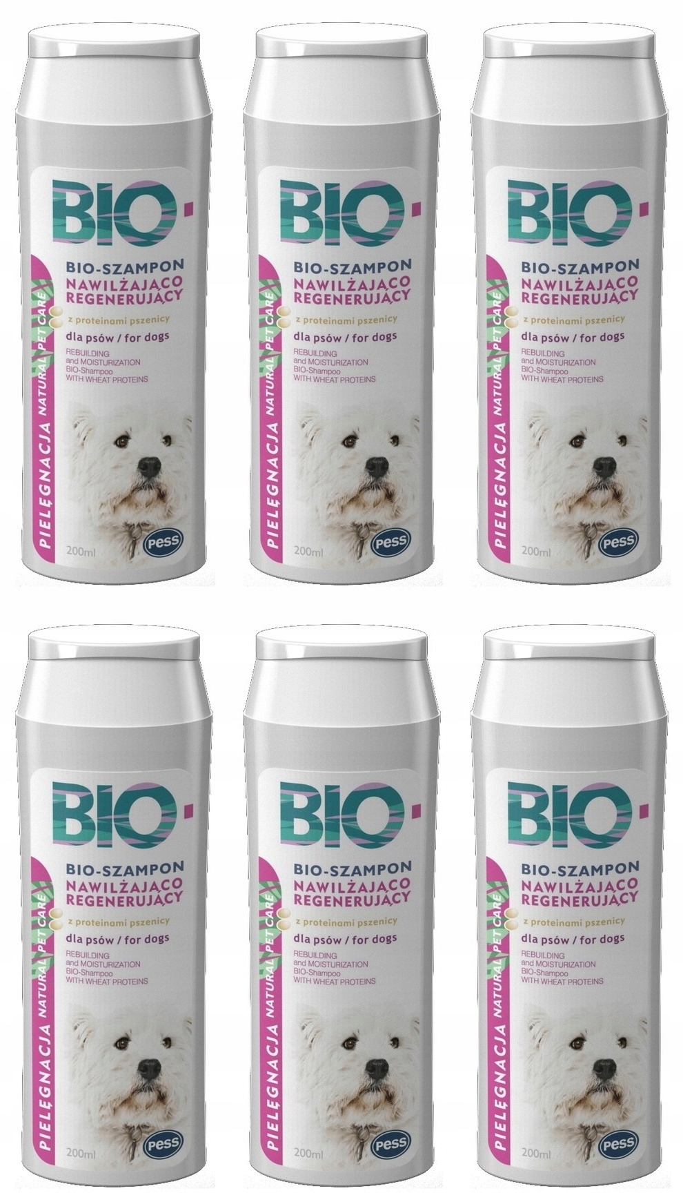 Levně Šampon pro psa Pess 200 ml 6 kusů