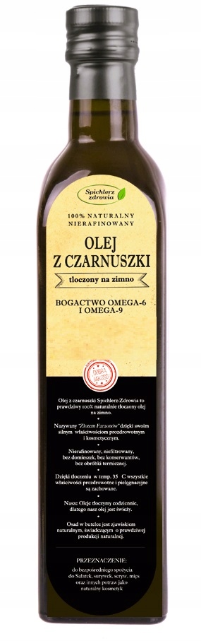 Černý Olej 500 ml Vždy Čerstvý Černucha Doporučeno Zdravá Značka Roku