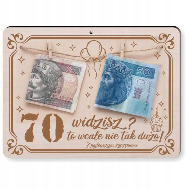 

Ramka 70 Urodziny widzisz to nie Tak Dużo