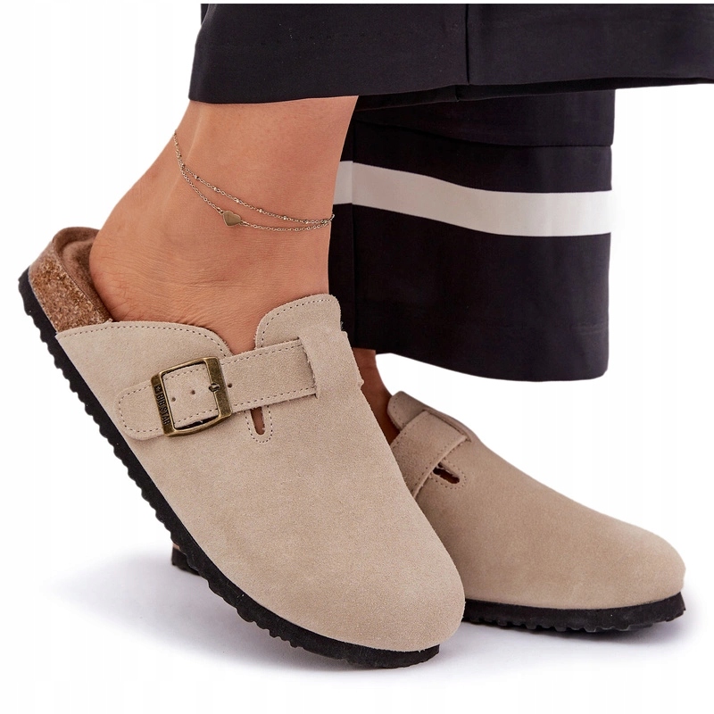 Nazouváky Dámské Semišové Choodaki Na Platformě Big Star RR274A385 Béžová 38