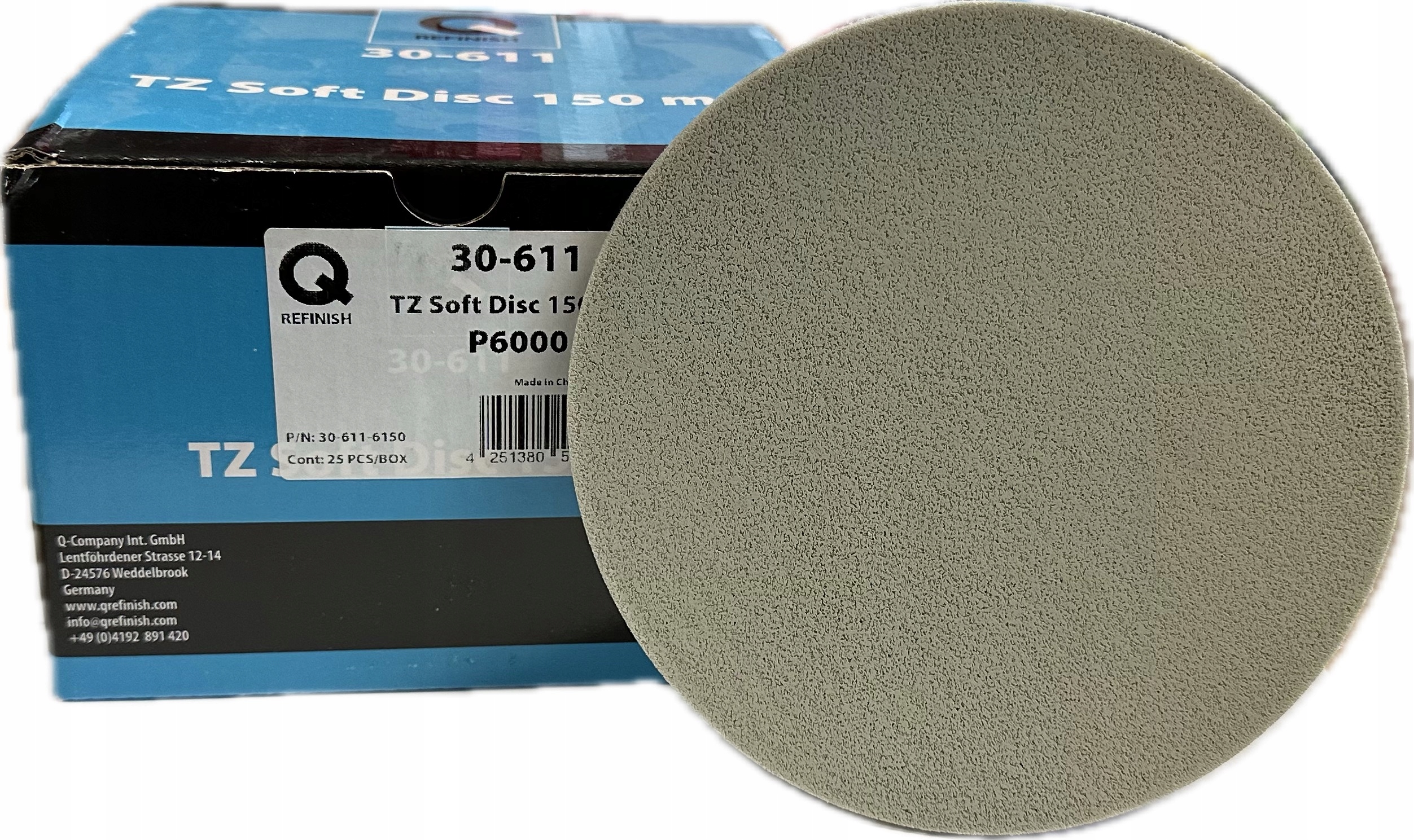 Q-Refinish Tz Trizact Soft Disc Miękki dysk krążek ścierny 150mm P6000
