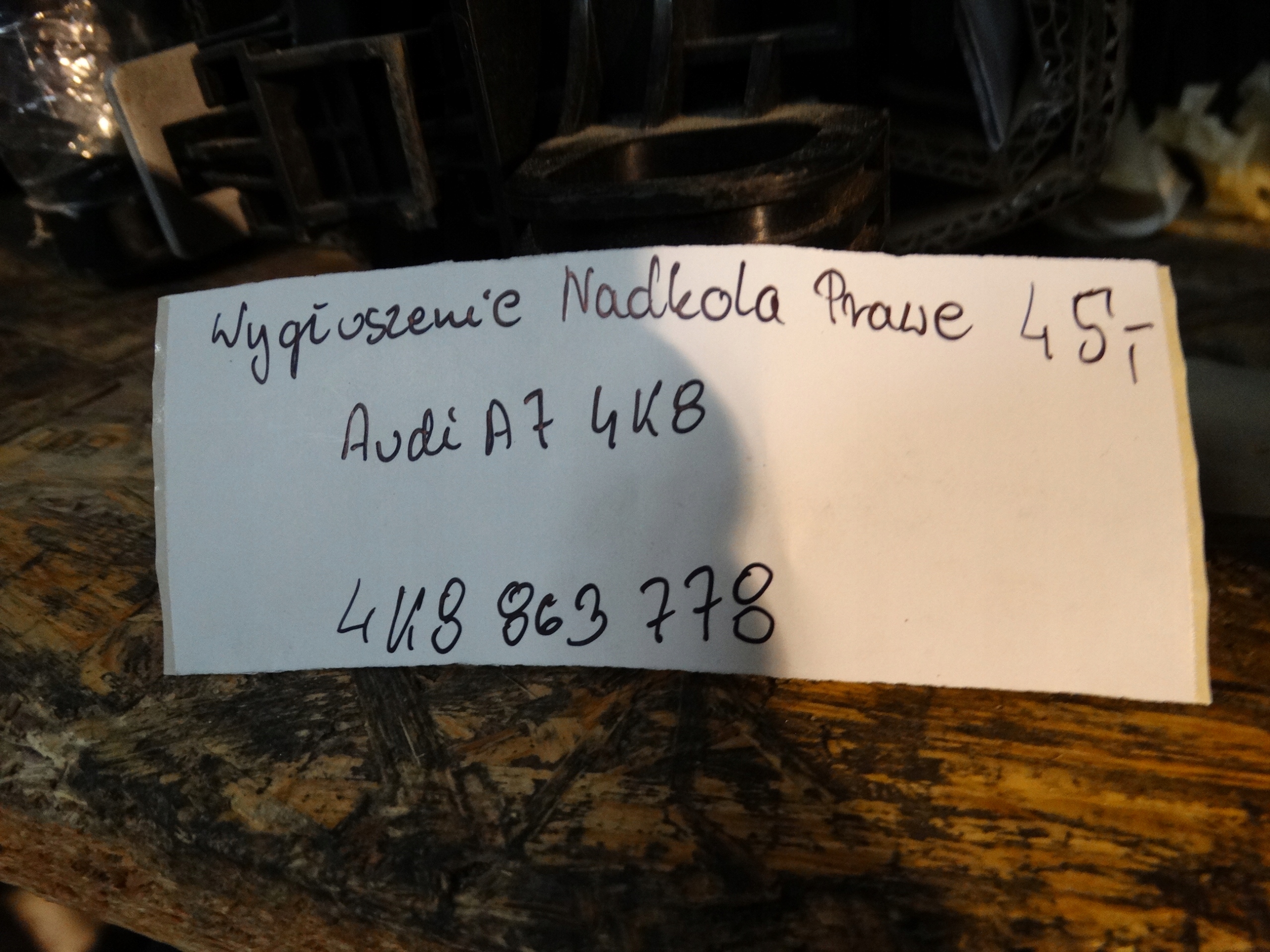 IDEALNE soundproofing NADKOLA right AUDI A7 4K8 1