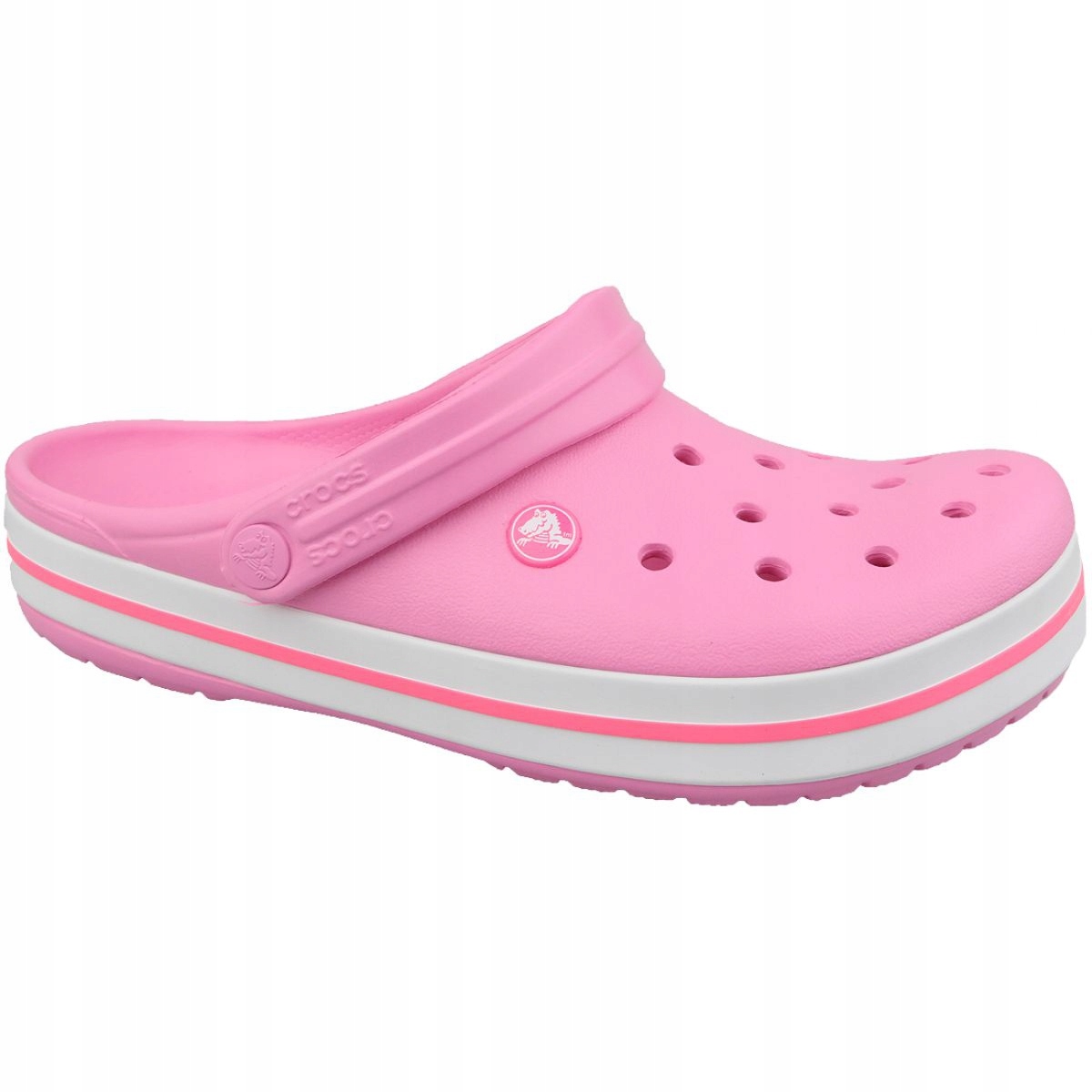 

Czarne Różowe Syntetyk Buty Klapki Crocs r.41