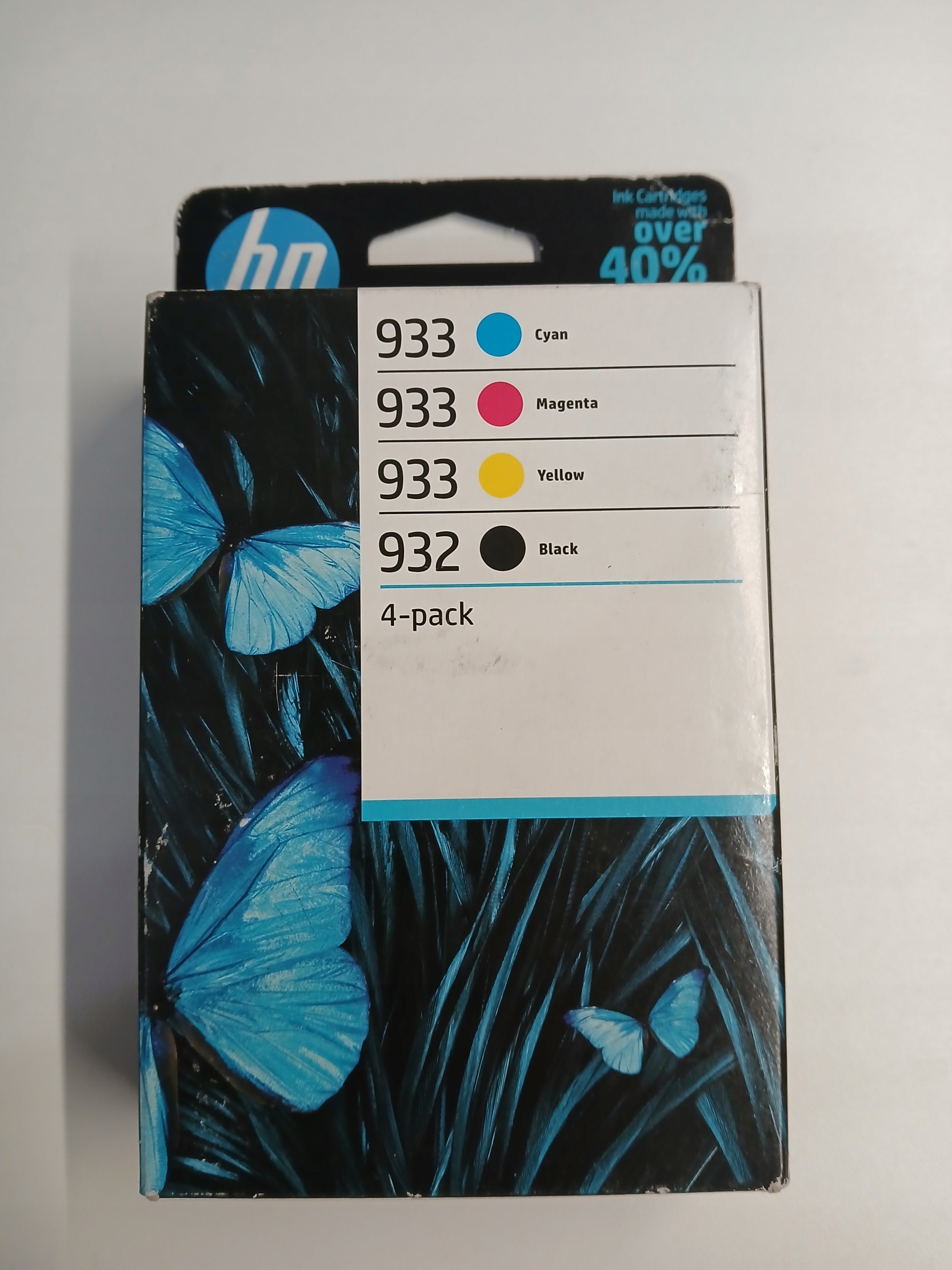 Inkousty Hp 932 Black Hp 933 Cny Originál 6ZC71AE sada 4 kusů