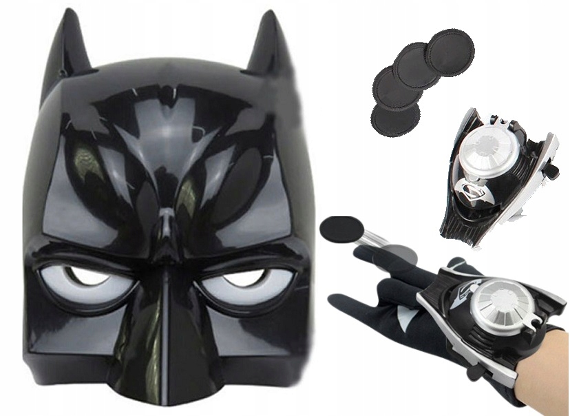 

Strzelająca Rekawica Wyrzutnia Maska Zestaw Batman