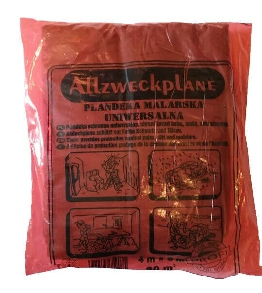 

Folia Malarska Extra Gruba Budowlana Ochronna 4x5m