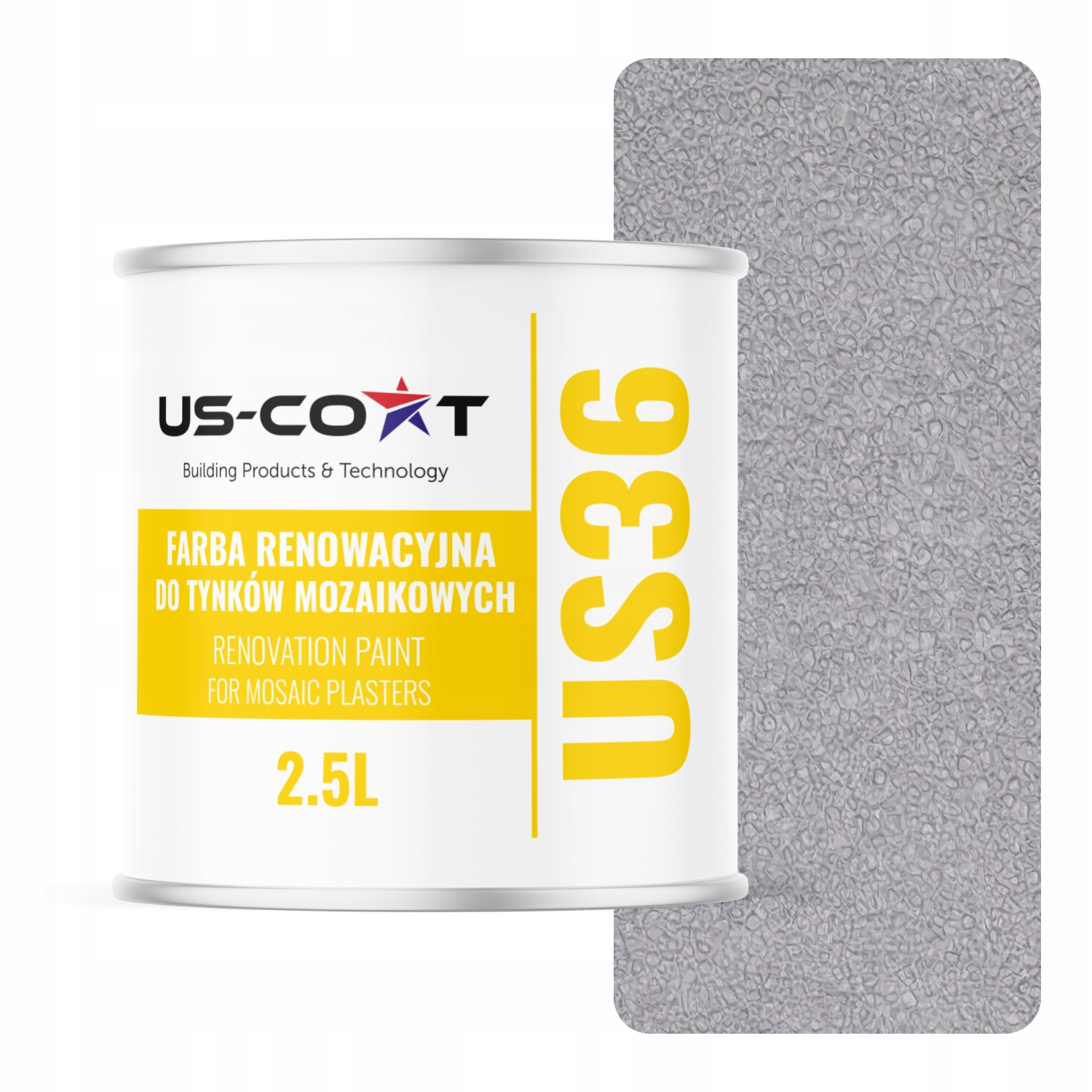 Renovačná farba na mozaikovú omietku 2.5L Obnova Šedá Jasná RAL7035