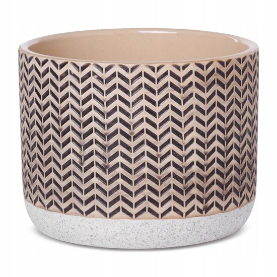 Donica z geometrycznym wzorem osłonka średnica 17 cm