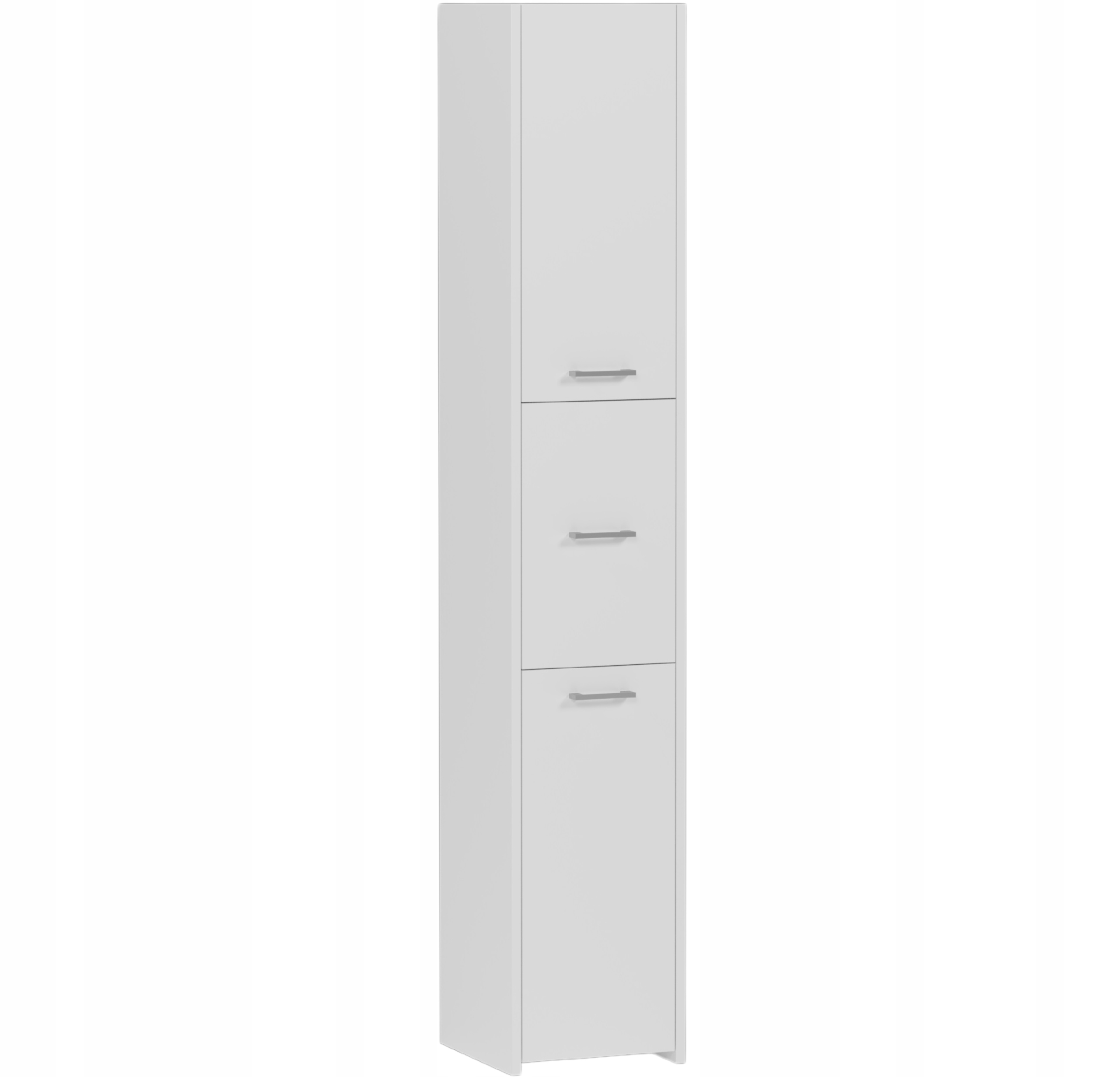 SZAFKA ŁAZIENKOWA REGAŁ SŁUPEK 30cm 3 DRZWI BIAŁA L-23