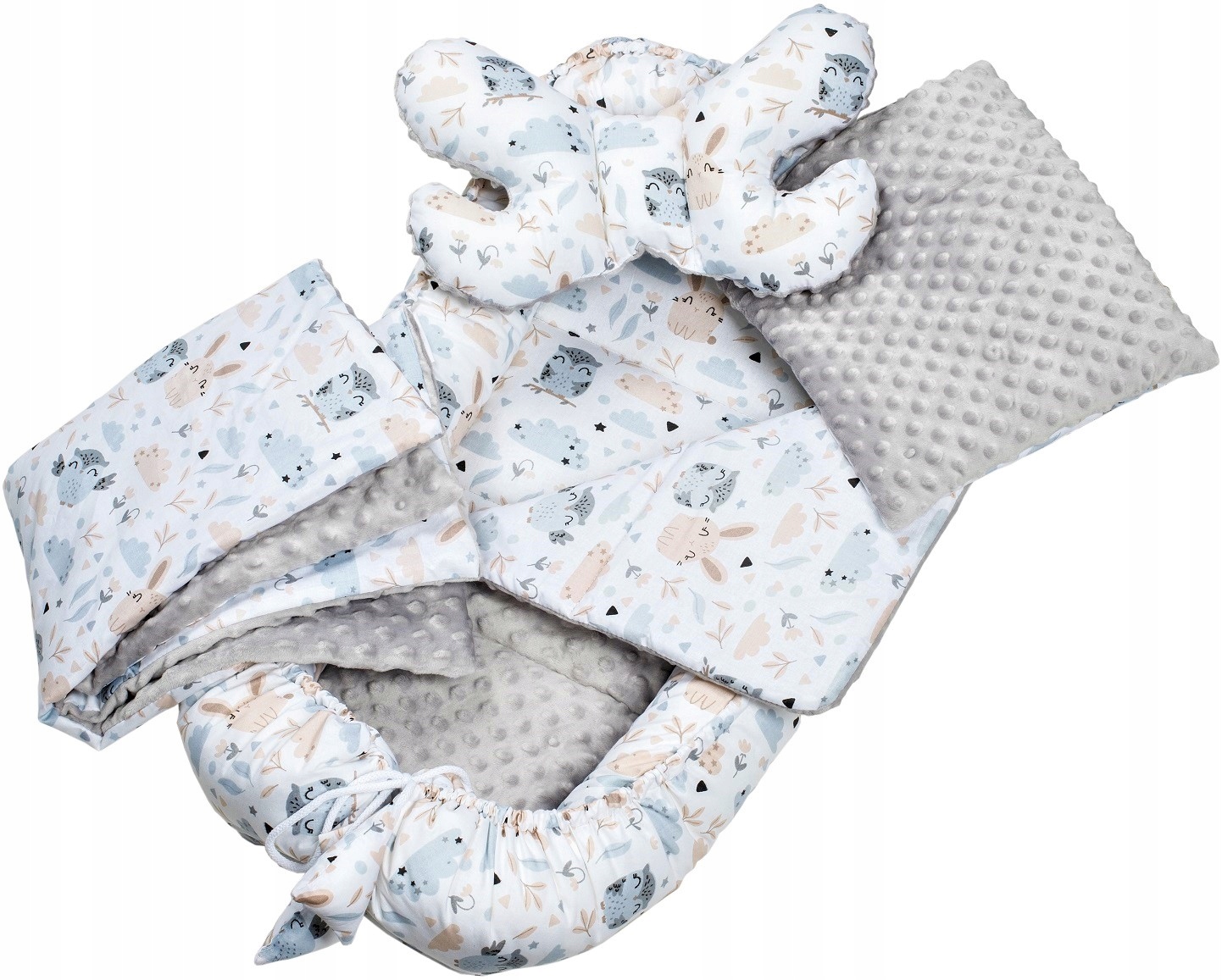 

Infantilo Kokon Gniazdo Motylek Kocyk Minky 6 Elem